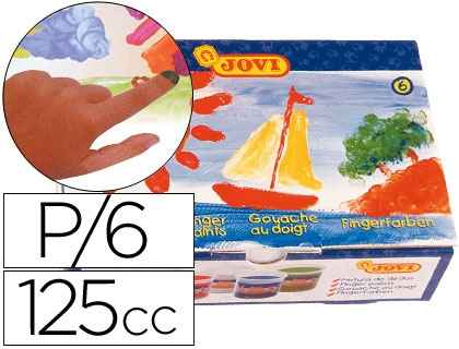 Caja 6  pintura dedos 125cc
