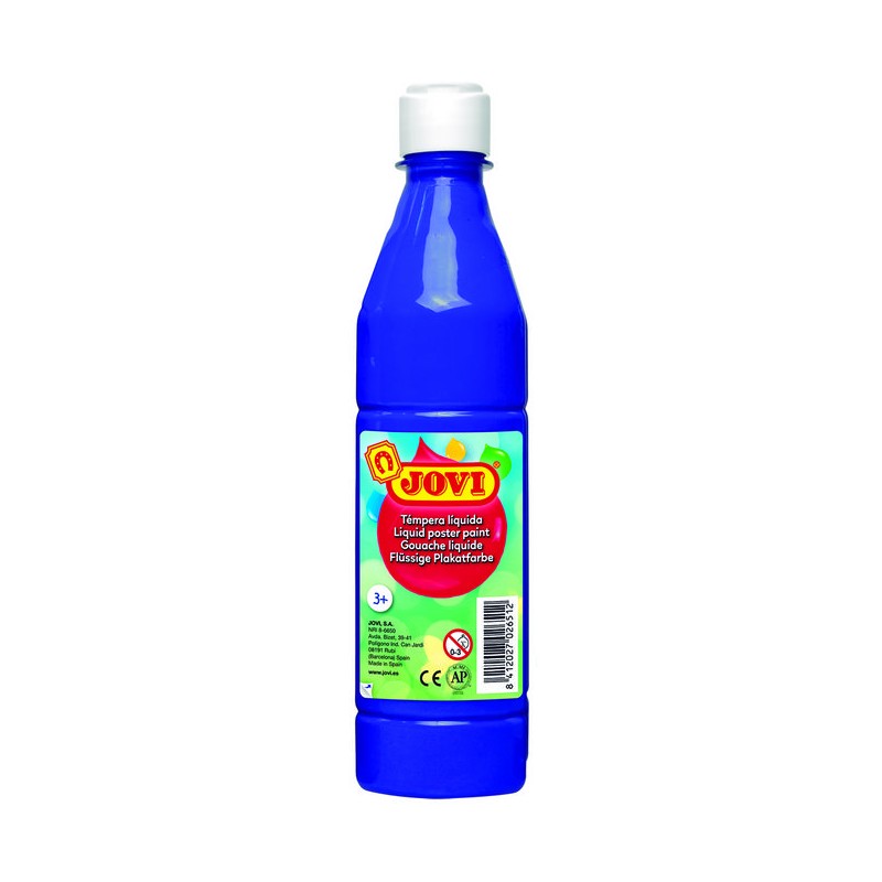 Tempera liquida azul ultra 500ml. Jovi