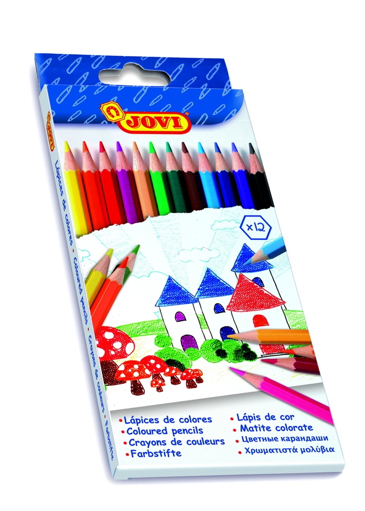 Lápices de colores "jovi" 12und.