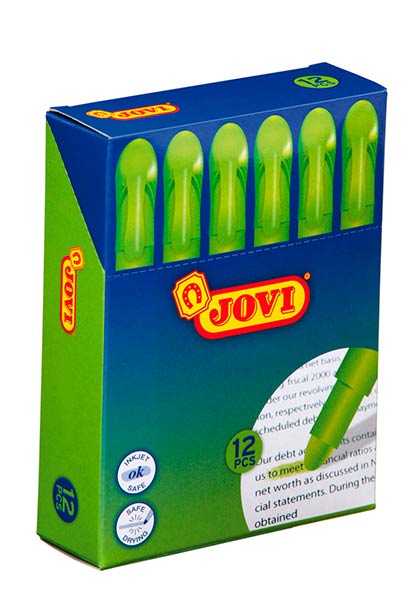 Estuche 12 marcadores gel verde
