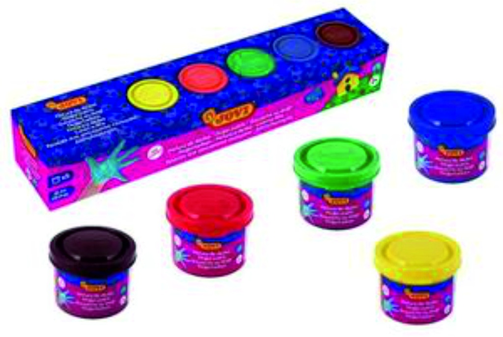 Pintura dedos 5 colores 35ml jovi