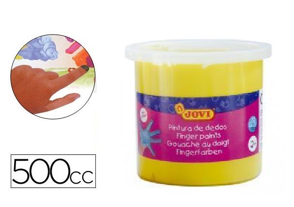 Pintura dedos amarilla jovi