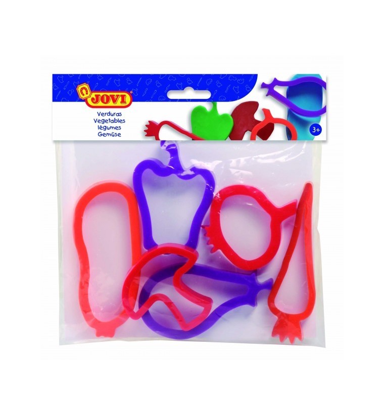 Moldes verduras 6 piezas