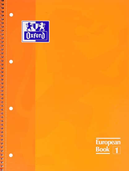 Cuaderno espiral Oxford European 1 book A4-naranja