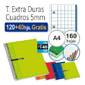 Cuaderno espiral Oxford European book A4 160h