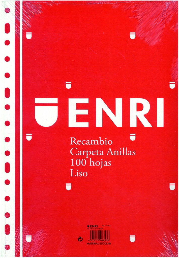Recambio folio liso 100h 60gr enri