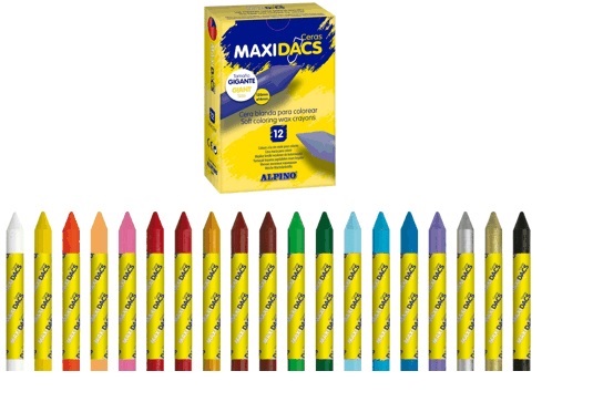 Maxidacs ceras alpino marrón 12 unds