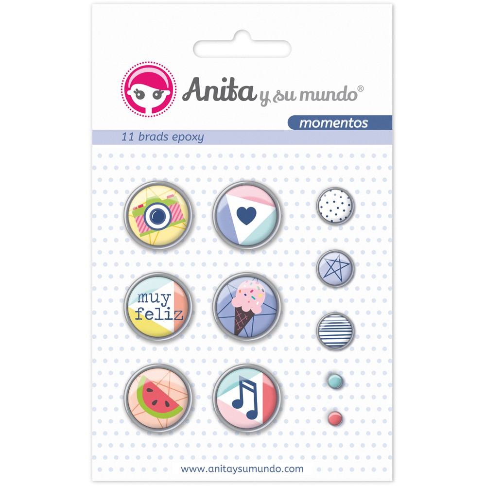 CHAPAS ADHESIVAS MOMENTOS-Pack 11 unid