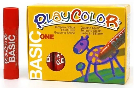 Tempera solida playcolor rojo