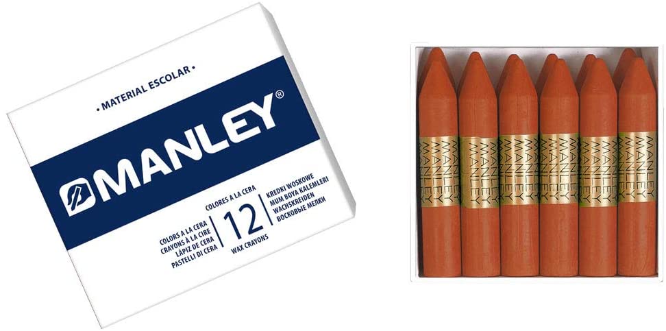 Pinturas Cera manley 12 barras tierra siena tostada