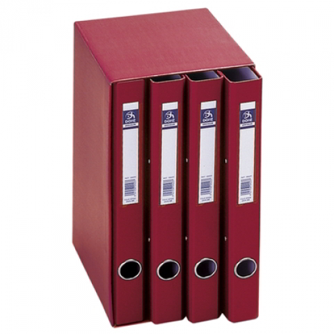 Oficolor modulo 4 carpetas rojo