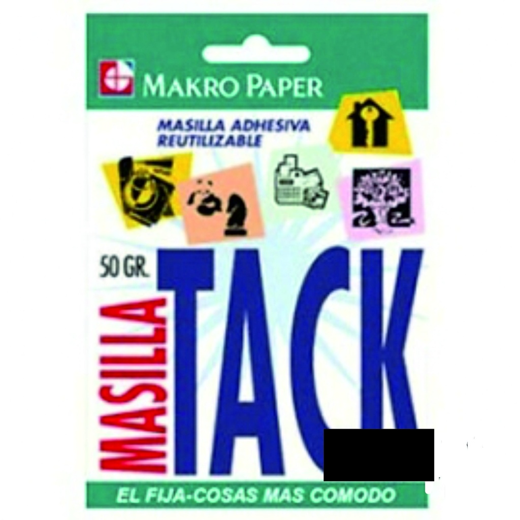 Masilla adhesiva blanca tack Makro paper 50g
