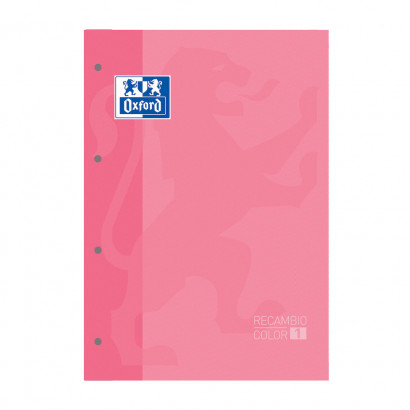 Recambio oxford classic A4 rosa chicle 5x5 80h 90g