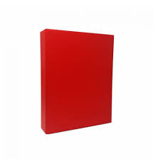 CARPETA 2 ANILLAS 40mm. Fº PVC ROJO
