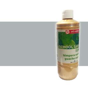 Tempera escolar talens plata 500ml.