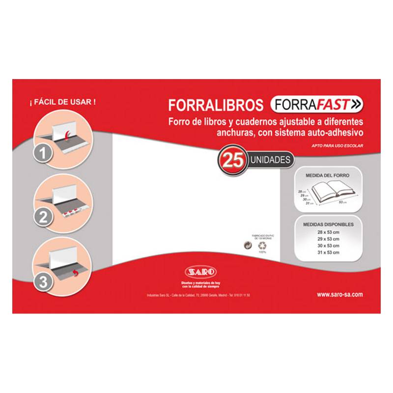 Forra ajustable libros 29x53cms