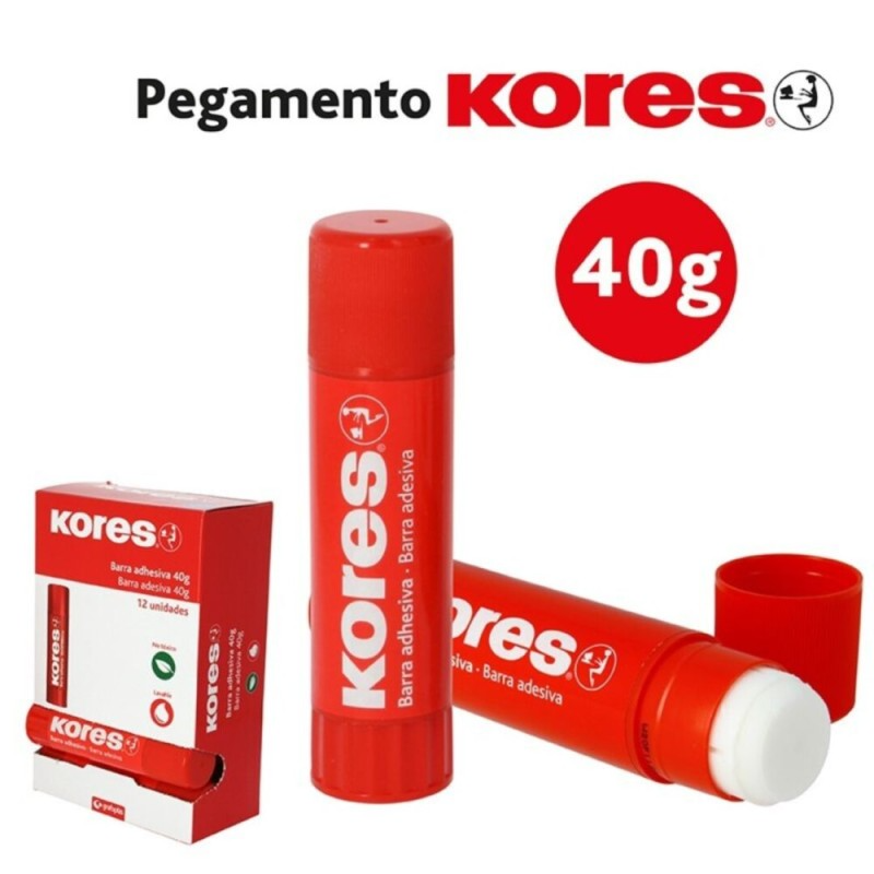 Pegamento en barra Kores 40gr Kores