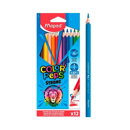 Lápices de colores Color'Peps Strong MAPED caja 12