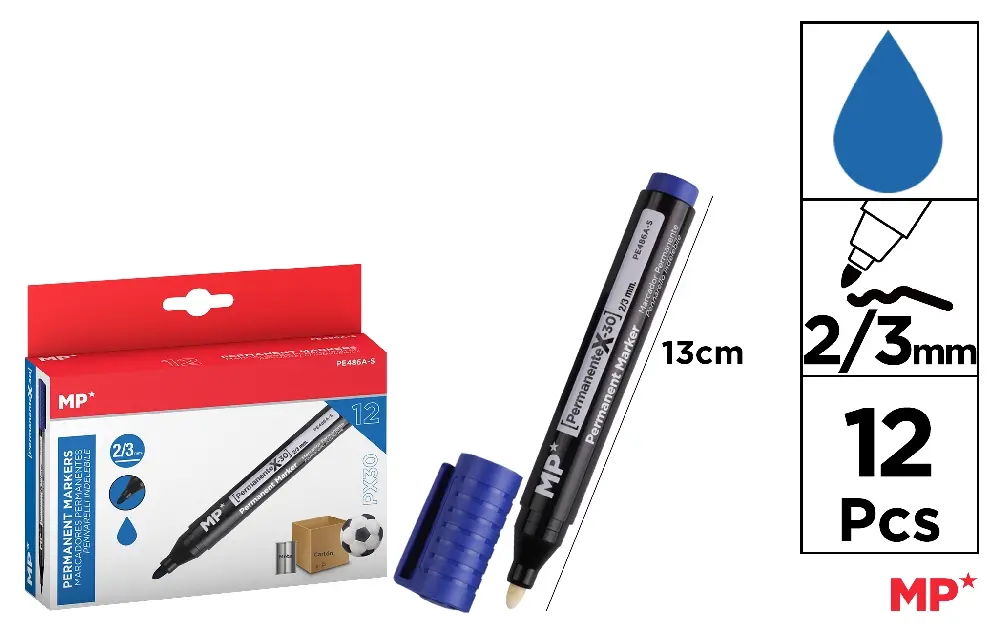 Marcador Permanente Azul