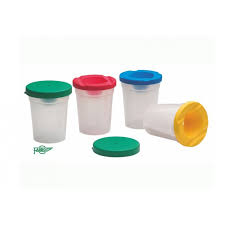 Bote inderramable con tapa 80x95mm colores