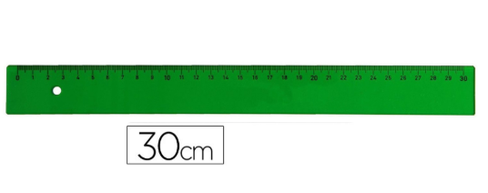 Regla 30cm. Color Faibo