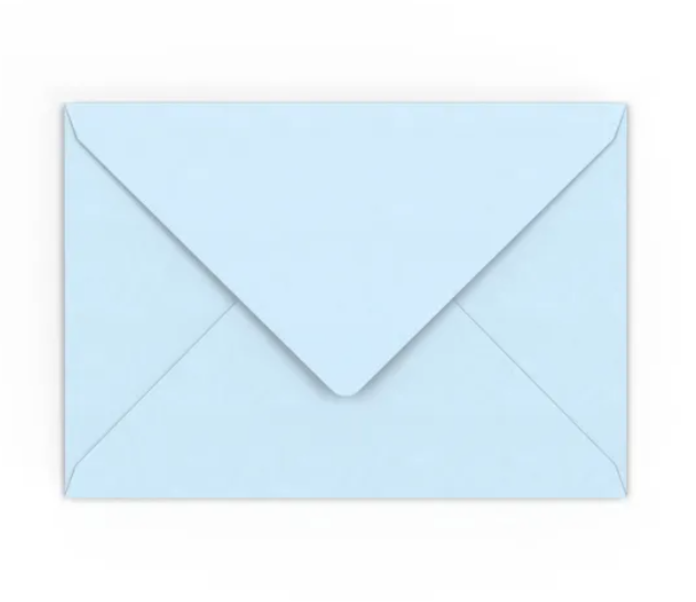 Paquete. 20 sobres 120x120 azul lavanda 120grs.