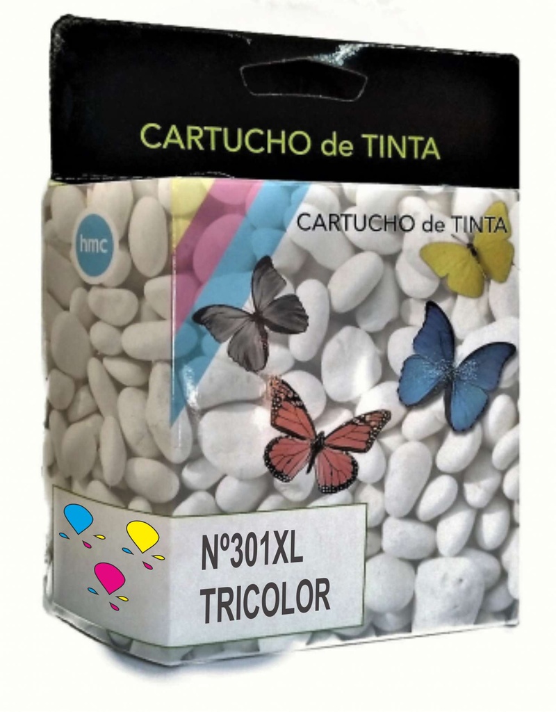 Cartucho tinta compatible hp nº301xl tricolor