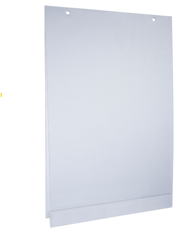 Porta cartel PVC antirreflejo adhesivo A4 vertical