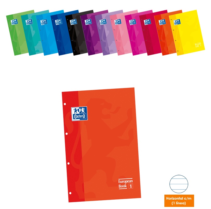 Recambio A4 color naranja 80h 90g 1 línea c/m Oxford