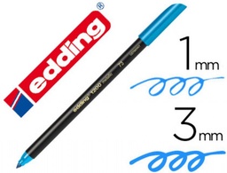 [1200/10] Rotulador edding 1200 azul claro 10