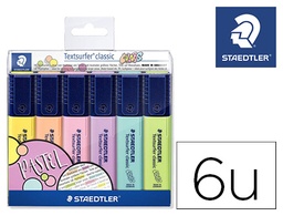 [364 CWP6] C/6 marcadores textsurfer classic colors pastel