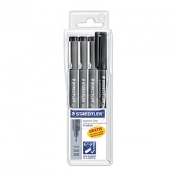 [308 WP SET] Pigment liner 3 piezas+lumocolor