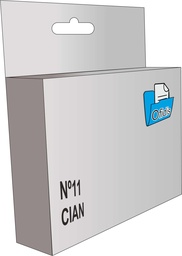 [H-C4836A] Cartucho tinta compatible hp nº11 cian