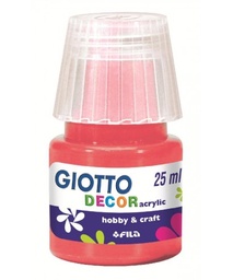 [538107] Pintura acrílica Giotto decor 25ml rojo bermellón