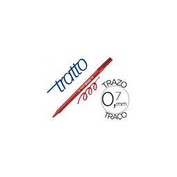 [730502] Tratto office fine rojo punta fibra