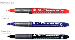 [806903] Marcador permanente alcohol tratto negro s