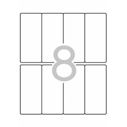 Etiquetas adhesivas Apli  36x82