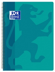 [400079662] Cuaderno espiral Fº 4x4 80h 90g tapa PP aqua Oxford