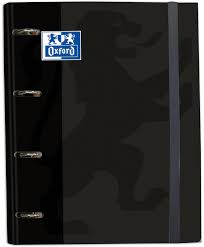 [400109182] Carpeta 4 anillas TED negro + recambio colores vivos 5x5