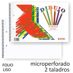 [100302789] BLOC DIBUJO 20h PERFORADO CON MARGEN