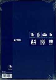 [100430062] Recambio A4 cuadricula 4x4 100h 60gr enri