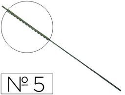 [5/13 MACA] Blíster 12 sierras de marquetería 5/13 maca