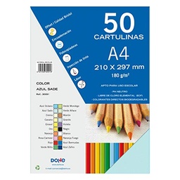 [30091] Cartulina azul sado pack 50 hojas