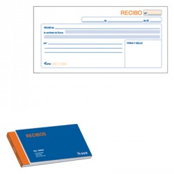 [50060D] Talonario recibos 1/3 apaisado duplicado Dohe