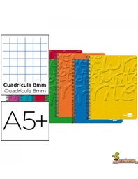 [19376] CUADERNO A5 PACSA CUADRICULA 8X8 80 Hojas 60gr