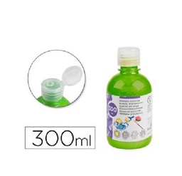 [72696] Temera liquida Liderpapel escolar 300ml. Verde flu