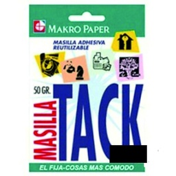 [0] Masilla adhesiva blanca tack Makro paper 50g