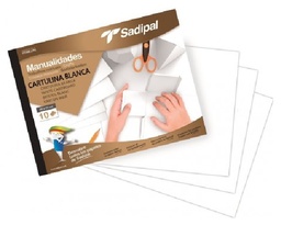 [06153] Cartulina blanca bloc 10hojas