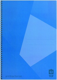 [65805F] Cuaderno Espiral A5 4x4 tapa dura 80h. 90g. Anticovid varios colores