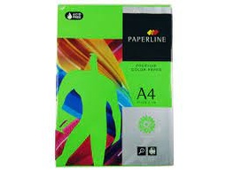 [30168] Papel color A4 verde fuerte 80grs Paquete. 500h paperl